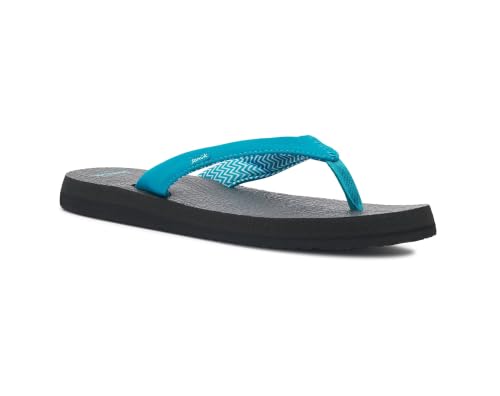 Image of Sanuk Yoga Serenity Flip Flops for Women - Yoga Mat Footbed Sandals