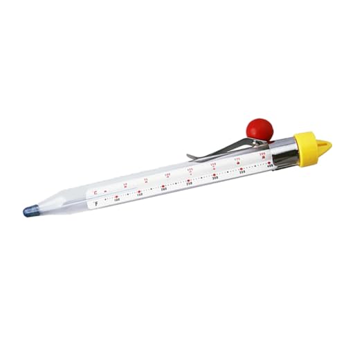 Baluue Termometro per Zucchero con Clip Termometro da Cucina Multipurpose per Sciroppi Dolci Strumento Preciso per Cottura e Frittura Adatto Pentole e Contenitori
