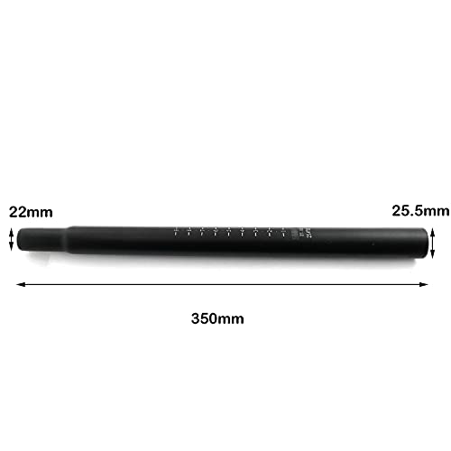 image for heyous Bike Seatpost 25.4mm 350mm Aluminum Alloy Bicycle Seat Post Sea