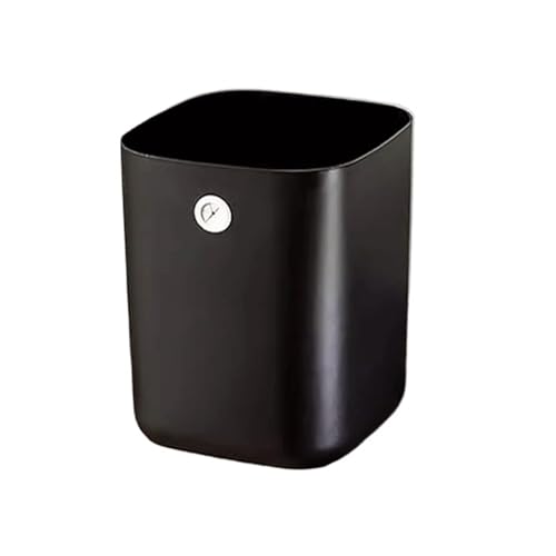 ZYYASHSV Trash Cans Trash Cans For Home Use Living Room Kitchen Bathroom Bedroom Toilet Office Dormitory Storage Barrel Storage Cylinder Waste Paper Basket Wastebasket Garbage Can for(Black,13L)