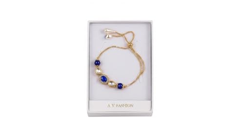 Image of Elegant Traditional Gold Plated /Rakhi Combo Of 1 Piece for Men and Women /brother /sister /bhabhi Kundan Stone combo set (Same as Shown In Image)