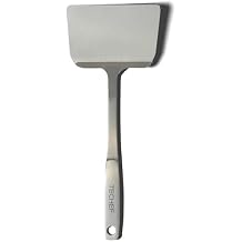 TECHEF - ChefCore 304 Stainless Steel Solid Turner Spatula with Ergonomic Handle, One-Piece Unibody Design, Rustproof & Heat Resistant, 10.5" Serving Utensil Made in Korea