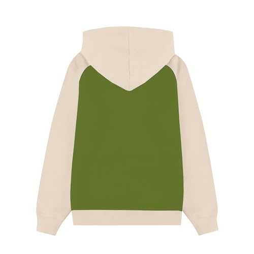 Cute Color Block Hoodies for Teen Girls Boys Kids Athletic Oversized Long Sleeve Sweatshirts Casual Comfy Soft Pullover Tops3