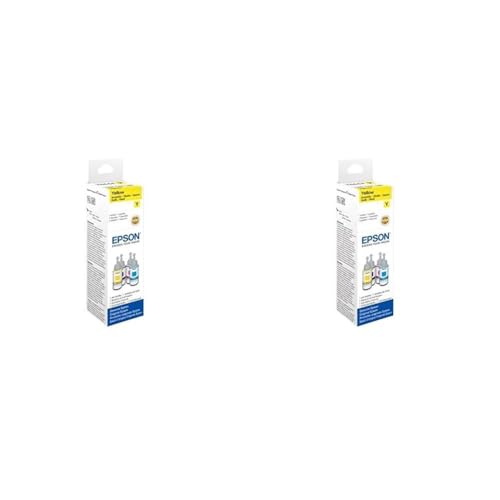 Image of Epson 6644 70 ml Ink Bottle (Yellow) (Pack of 2)