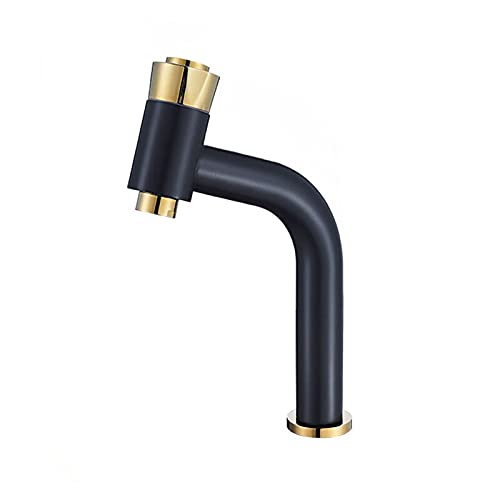 Robinets de lavabo mitigeur avec bouton interrupteur grue en laiton innovant