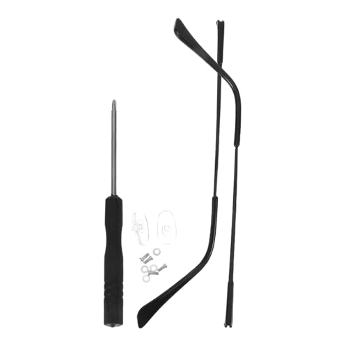 Healeved Universal Metal Glasses Replacement Arms Black Comfortable Temple Replacement for Eyewear Simple to Install