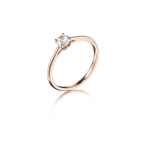Bague fiançailles solitaire argent avec boîte cadeau pour une demande en mariage unique