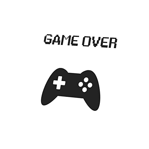 Game Over rétro gaming déco murale manette jeux vidéo