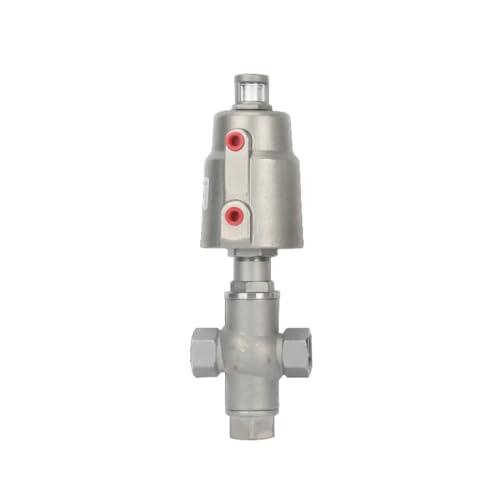 Vanne de siège d'angle pour vapeur gaz huile DN15 commande pneumatique - 2