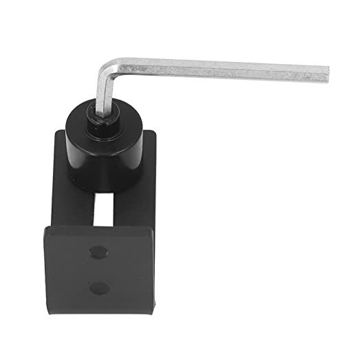 Sliding Barn Door Floor Guide, Black Carbon Steel Barn Door Floor Guide with Accurate Size Firm Mount for Wall Protection and Door Fixing