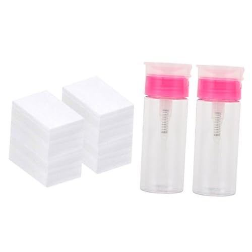 Ipetboom Fingernail Polish Remover Bottles 652pcs Empty Storage Bottles Pump for Manicure Supplies