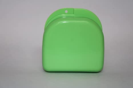 Gold Cura Dental Orthodontic Retainer Box | Aligner Case | Mouth Guard Storage Box | Colour: Green-image-10