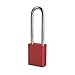 American Lock Padlock, 1107 Red Keyed Alike 34737
