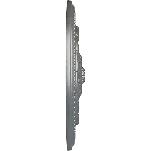 Image of Ekena Millwork CM15CHPLS 15-3 /4 inch x 1-7 /8 inch Chester Ceiling Medallion, Platinum