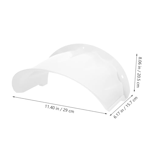 Protector de lluvia para cámara exterior de plástico blanco, pack de 2 fundas protectoras 5