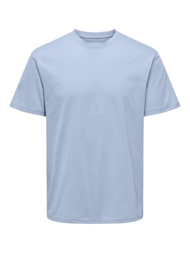ONLY & SONS Onsmax Life SS Stitch tee Noos Camiseta, Skyway, M Hombres