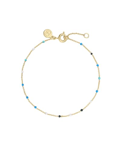 gorjana - Capri Bracelet - Everyday Wear - Vibrant Color Design - Inspired by Laguna Beach, Delicate Enamel Beads - Stackable Style, Trendy Fashion Accessory