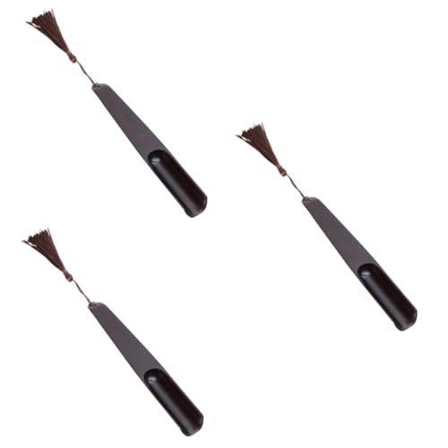 SOLUSTRE 3pcs Sandalwood Tea Scoop Coffee Bean Shovel Teaware Accessory for Home Office Tea House Restaurant Flour Nuts More