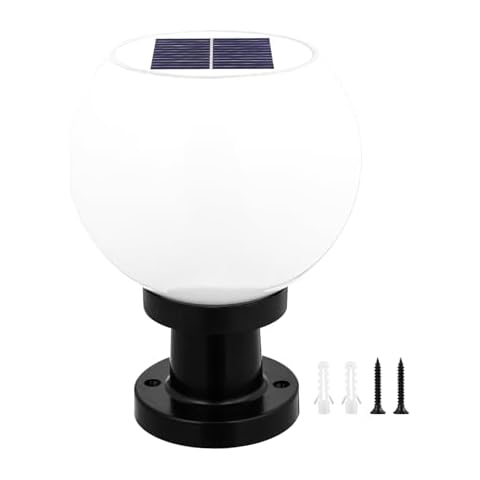 Uonlytech Solar Powered LED Post Light Cover