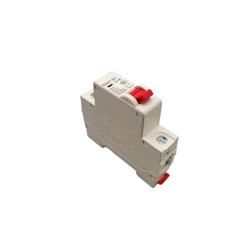 Mini disjoncteur monophasé 2 pôles DZ47-63 avec coupure 220V CA et protection 6A