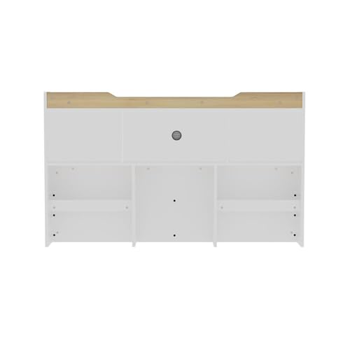 Image of Wakefit Bed | 3 Yr Warranty | Bed Queen Size, Comes with Storage Box, Noise-Free, Density: 680-750 kg /m, Termite & Borer Resistant, Fits Mattresses Up to 8 inches (Halos 78 x 60 - Frosty White)