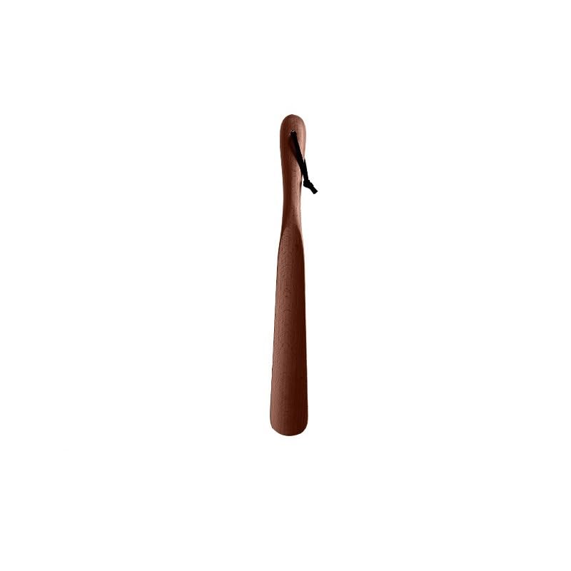 Calzascarpe Calzascarpe in Legno massello con Manico Lungo for Uso Domestico, Anziani e Donne Incinte, Calzascarpe Lunghi e Corti for l'ingresso Manico Lungo in Corno per Anziani(Black,B)