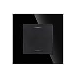 MODERNES DESIGN: Wippschalter mit Glasfrontplatte für einfache Steuerung, langlebig und leicht zu reinigen