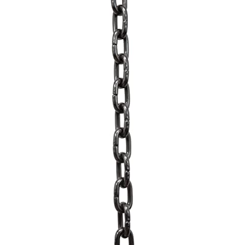 Image of RCH Hardware CH-S53-14-GUN Steel Clock Chain 14 Gauge, Gunmetal (1 Foot)