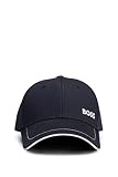 BOSS Herren Cap-1 Cap aus Baumwoll-Twill mit Logo-Detail Dunkelblau Stck