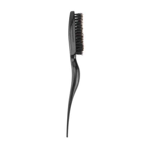 FOMIYES Brosse à Poils de Sanglier pour Coiffage Poignée Ergonomique Design pour Crêpage Doux et Compacte Adaptée Aux Salons de Coiffure et Usage Professionnel