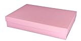 888 Display - Pack of 6 Boxes of 7' x 5' x 1 1/4' H Light Pink Kraft Cotton Filled Jewelry Boxes