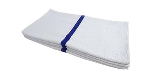 22x44, 24x48 Blue Stripe Bath Towels Pool Towels Hotel Towels 100% Cotton 24-Pack, 36-Pack,120-Pack (120, 22X44)