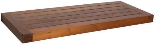 AquaTeak The Original 24" Moa Floating Teak Wall Shelf