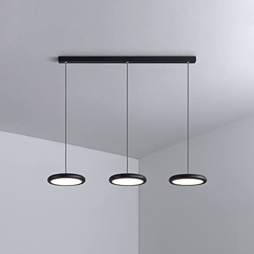 Luminaire suspendu réglable 3 lampes pour corriger l'éclairage de cuisine