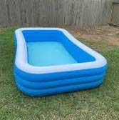 Perpetual Bliss Inflatable Bath Tubs for Kids and Adults SPA Tub with Pump 120'' x 72'' x 22''