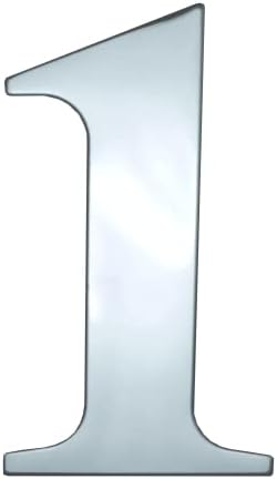 UAP House Numbers - 3 Inch Door Numbers Self Adhesive For Front Door, Address Number Stainless Steel For Doors And Gates, Letter Times Roman Font, Easy to Fix (Number 1, PVD Gold)