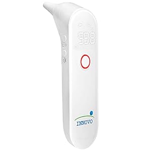   Innovo-Medical-iE100B-Reusable-Infrared-Digital-Ear-Thermometer-Professional-Series-with-Fever-Alert-Detection-and-20x-Disposable-Probes