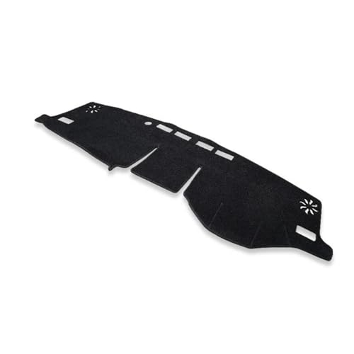 Alfombrilla para salpicadero de coche con acabado premium negro LHD