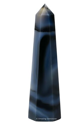 Image of Amazing Gemstone Dendrite Agate Crystal Towers - Natural Healing Crystal Point Obelisk for Reiki Healing and Crystal Grid (2 inch to 3 inch INCH)