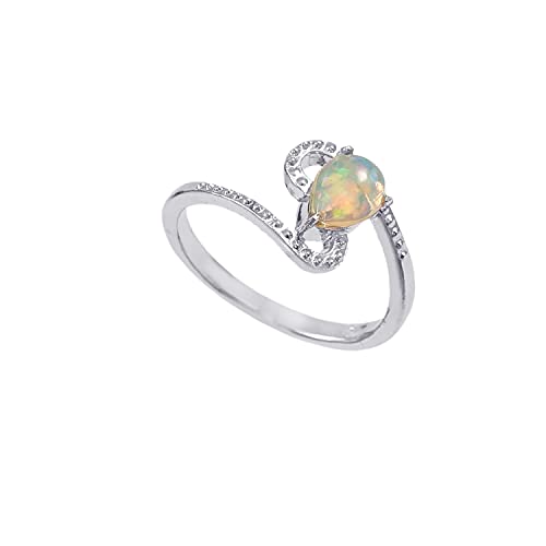 Bague opale naturelle AAA et argent 925 pour sublimer votre style
