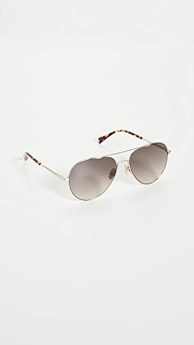 rag & bone Women's Classic Aviator Sunglasses, Light Gold, One Size4