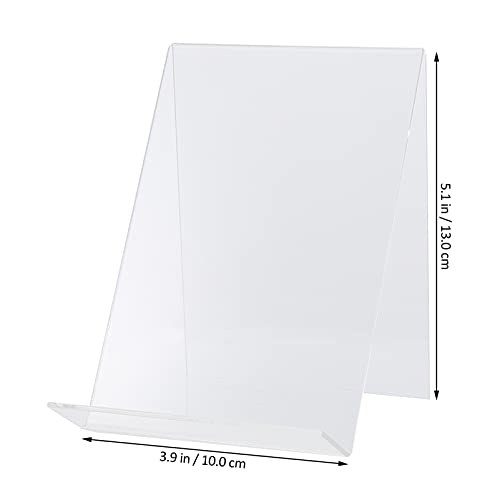 Cabilock 4 Pcs Cremalheira De Exposição De Documentos De Livros Cavalete De Acrílico Livro Caderno P