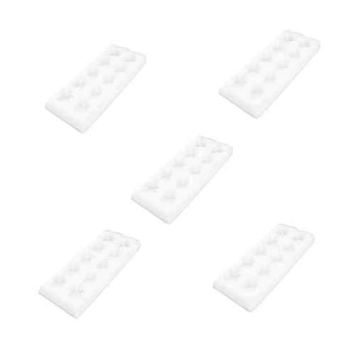 TOGEVAL 5 pezzi Vassoio Porta Uova in Schiuma di Perla Epe Antishock da Posti Contenitore Protettivo per Conservazione e Trasporto Uova Fragili Bianco per Casa e Negozio