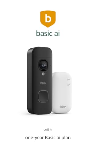 Image of Blink Video Doorbell 2K+ (newest model) with1-Year Basic ai plan- Head-to-toe HD view, two-year battery life, and simple setup. Sync Module Core included - System (Black)