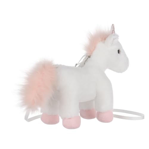 Apricot Lamb Pink Unicorn Animal Shoulder Bag Crossbody Plush Purse for Adults and Teen Girls Boys, Stuffed Animal Shoulder Bag, Kids and Adults Fashion Handbags, 11.9 Inches 5