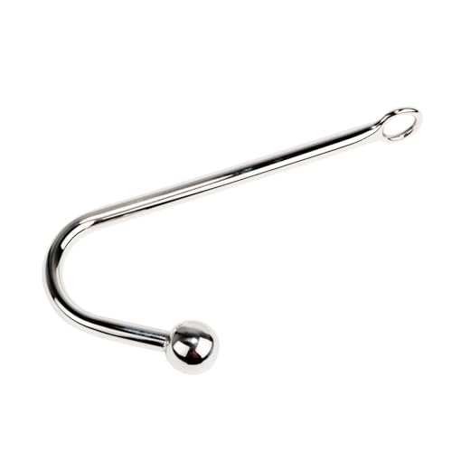 Perles anales avec boule metal 30mm et crochet de retenue pour couple