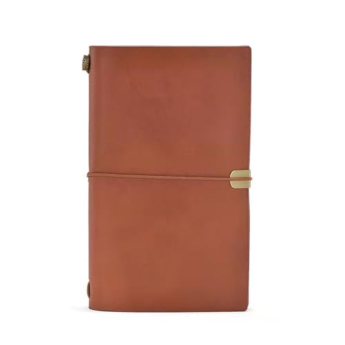 Carnet de notes cuir souple de style vintage avec grille de précision imprimée