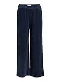 Taille élastique Object Pantalon pour femme en velours côtelé, Sky Captain, 42W / 32L