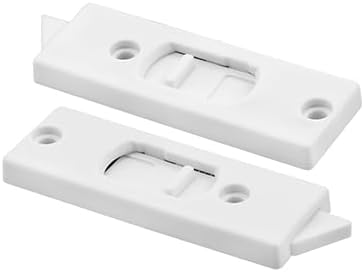 White Tilt Window Latch; 2-5/16" Screw Holes - Package