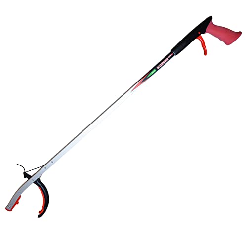 The Helping Hand Company Litter Picker PRO - Recogedor de arena de gel de 85 cm, recogedor de arena resistente con mango de gel de agarre cómodo, recogedor de basura, agarrador de jardín, agarrador de